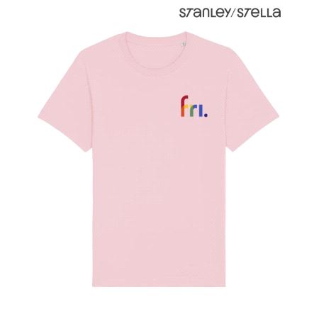 Økologisk T-skjorte, rosa,S