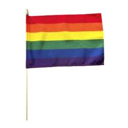 Regnbue håndflagg